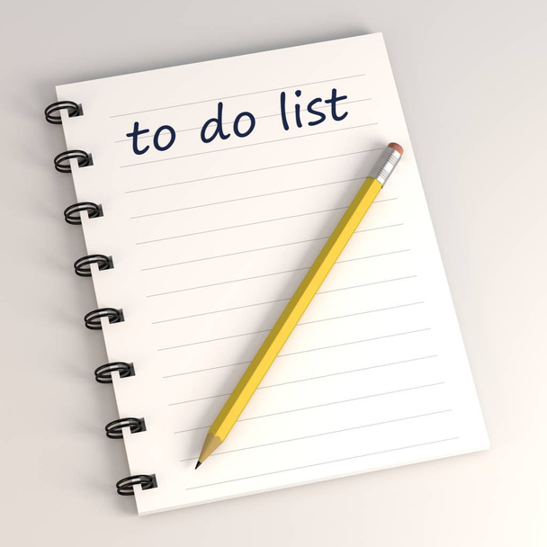3d render of to do list - Photo, Image