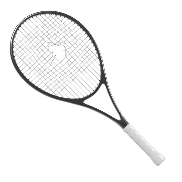 3d render of broken tennis racket - 写真・画像