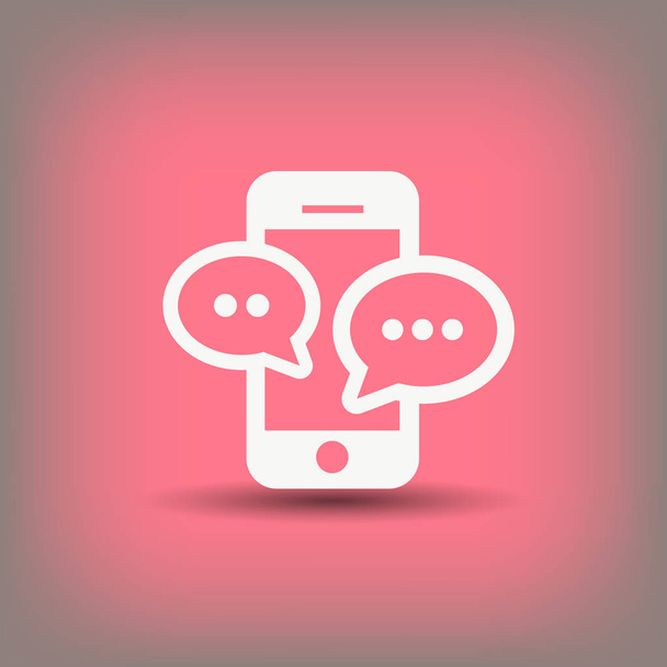 message or chat on smartphone - Vektor, kép