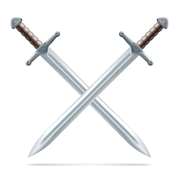 crossed swords illustration - Photo, Image