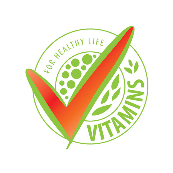 vector logo vitaminen - Vector, afbeelding
