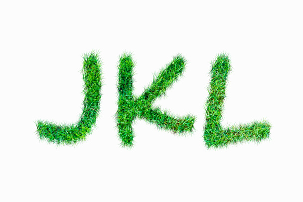 Зелена природа справжні трави шрифт j k l
. - Фото, зображення