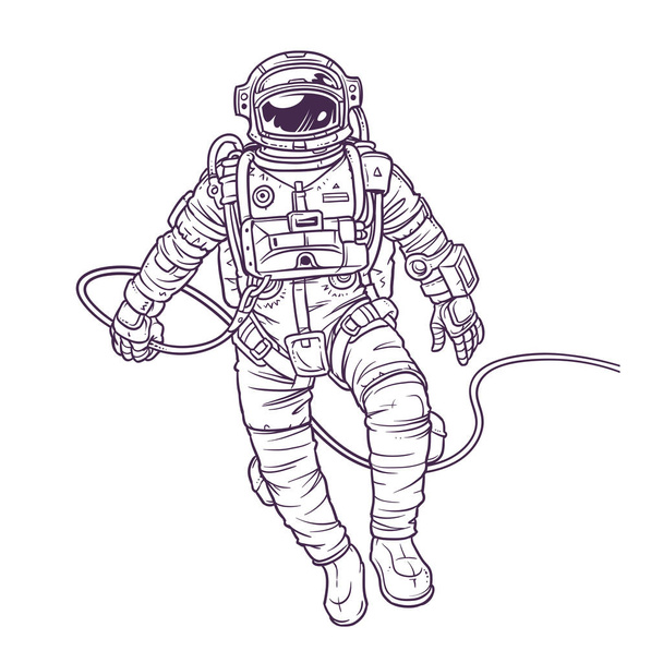 Vector illustration cosmonaut, - Wektor, obraz