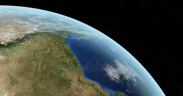 Uitzicht vanaf ruimte van India land in planeet aarde - Video