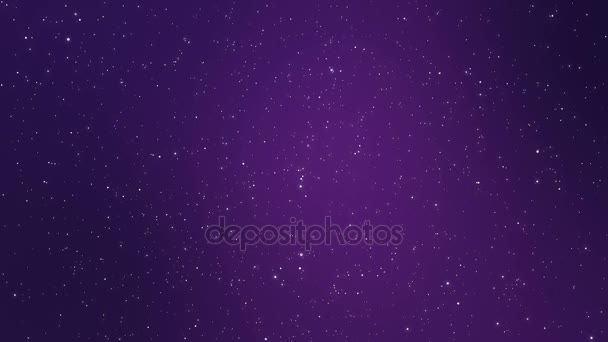 Sparkling night sky galaxy animated background - Footage, Video