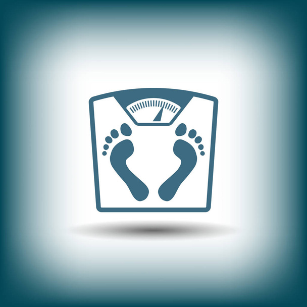 Pictograph of scale icon - Wektor, obraz