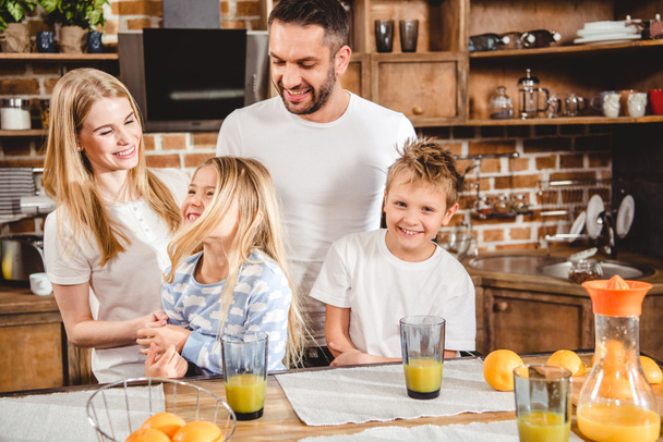 Family has orange juice - Fotó, kép