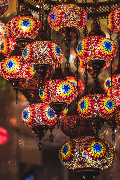 Amazing traditional handmade turkish lamps - Photo, Image