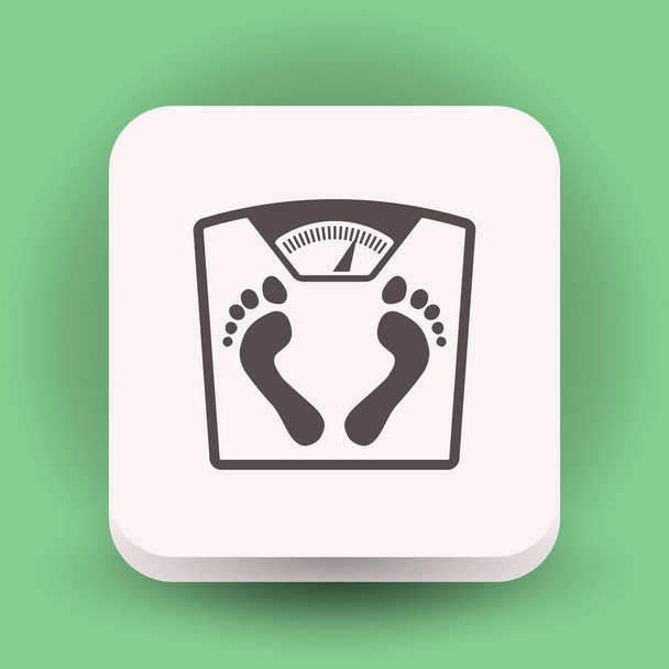 Bathroom scales icon - Vecteur, image