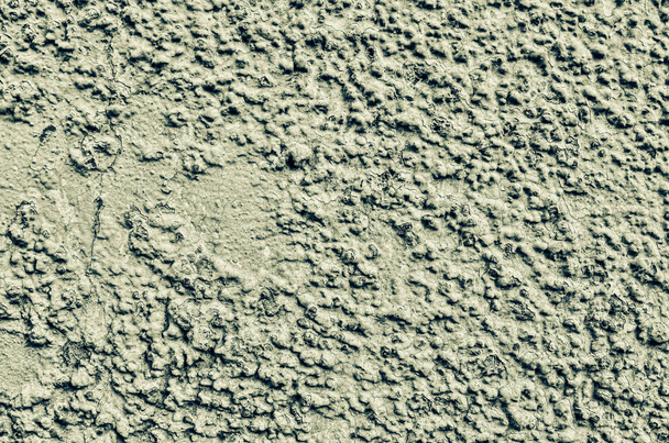 Frammento di vecchia grungy texture con vernice scheggiata e crepe o grigio tonica muro di cemento e superficie di cemento con piccole pietre elementi sporchi
 - Foto, immagini