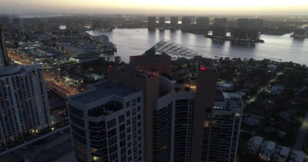 Luftaufnahme Sonneninseln Strand Florida - Filmmaterial, Video