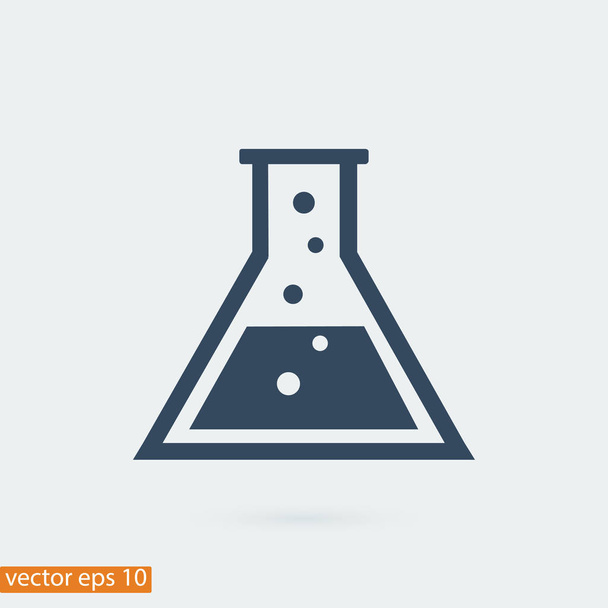 laboratory glass icon - Вектор,изображение