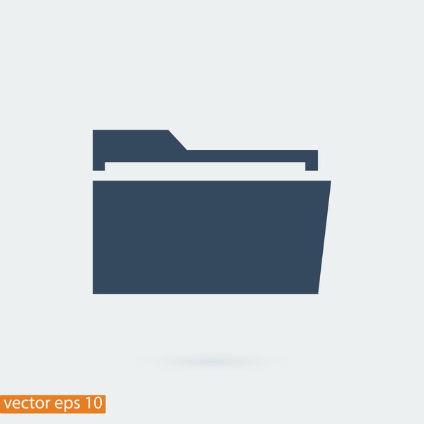 folder simple icon - Vector, Image