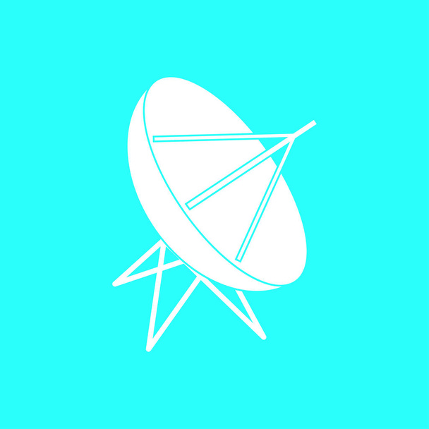 Symbol für Satellitenschüssel  - Vektor, Bild