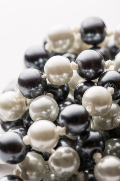 String of black and white pearls - Photo, Image