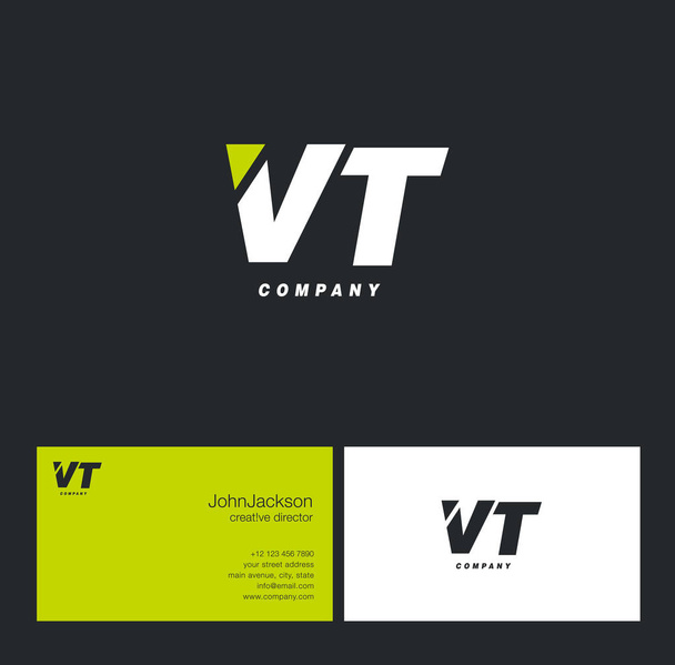 V & λογότυπο γράμμα T    - Διάνυσμα, εικόνα