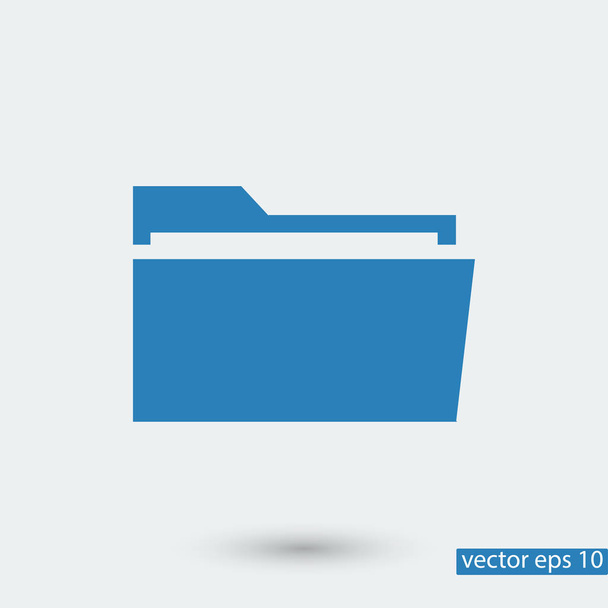 folder simple icon - Vector, Imagen