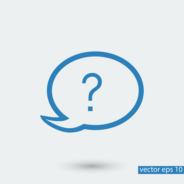 Chat, question icon - Vecteur, image