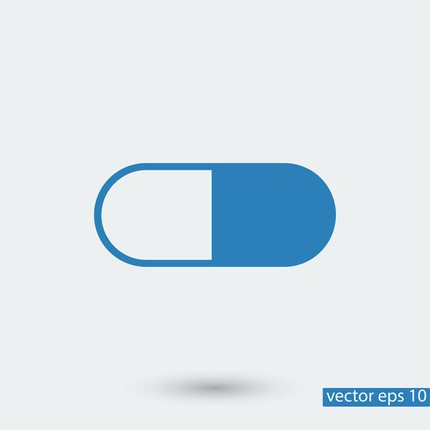med capsule icon - Vector, afbeelding