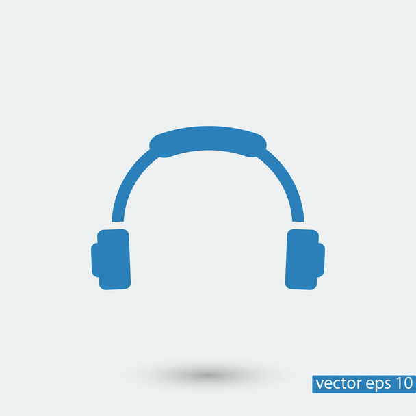 headphones simple icon - Wektor, obraz