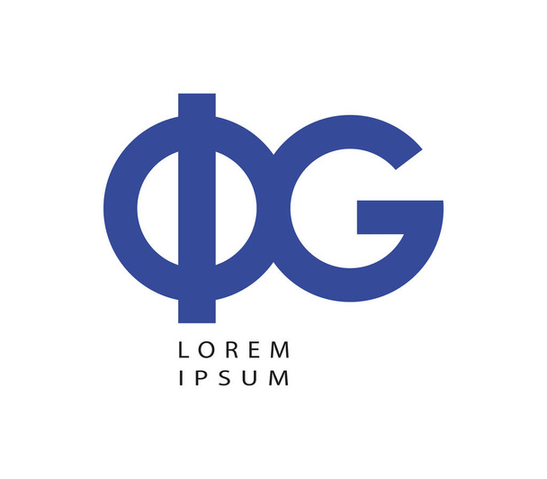Phi e G Logo Design
 - Vetor, Imagem