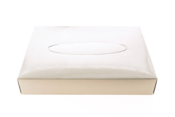 Caja de tejido blanco
 - Foto, Imagen