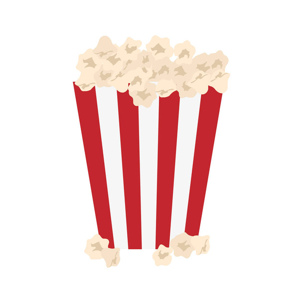 Geïsoleerde popcorn snack - Vector, afbeelding