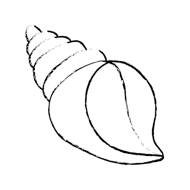 sea shell creature - Vector, Image