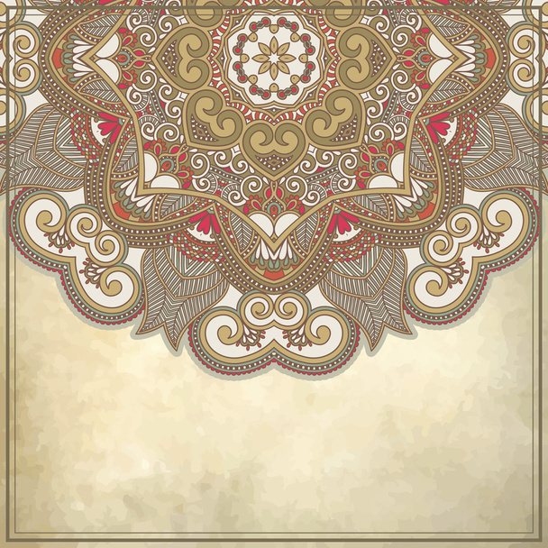 Flower design on grunge background - Διάνυσμα, εικόνα