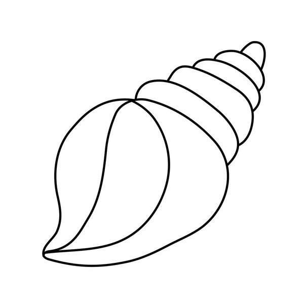 Sea shell schepsel - Vector, afbeelding