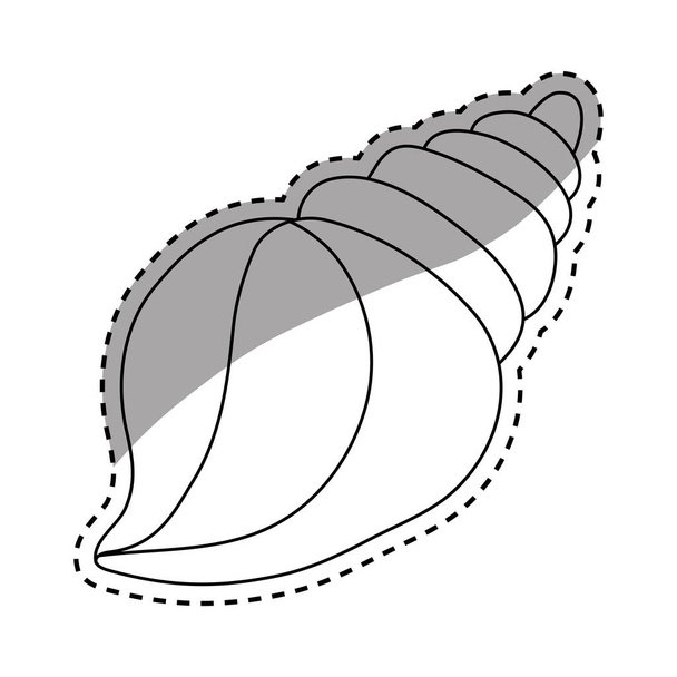 Deniz kabuğu yaratık - Vektör, Görsel