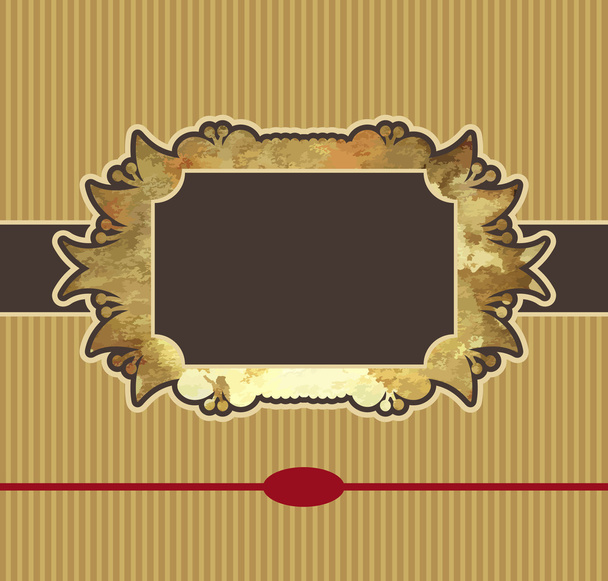 Obsolete royal gold frame design element - Vektori, kuva