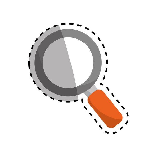 isolated magnifying glass - Vector, Image
