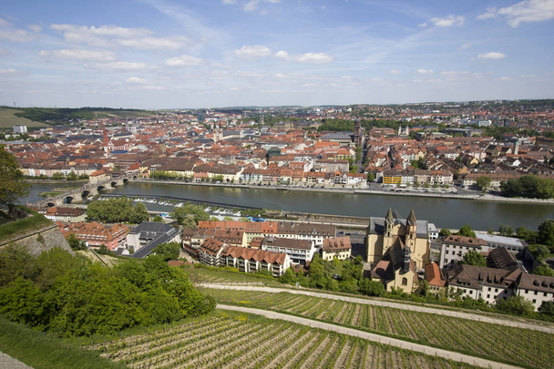 Pohled přes Würzburg, Německo - Fotografie, Obrázek