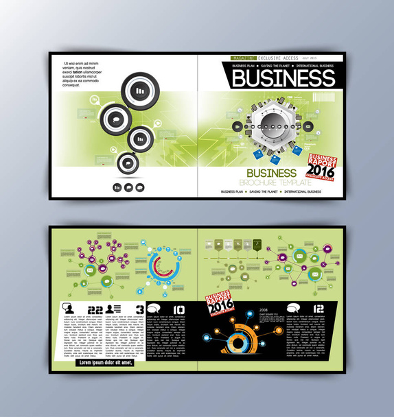 Business corporate flyer-sjabloon  - Vector, afbeelding