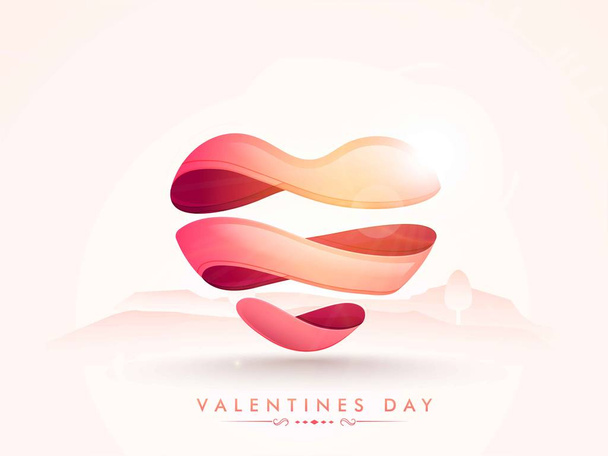 Creative Heart for Valentine's Day celebration. - ベクター画像