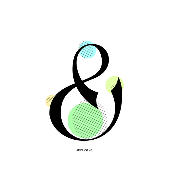 Ampersand bonito isolado
 - Vetor, Imagem