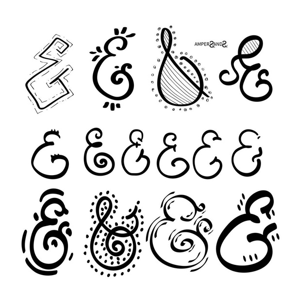 Roztomilý ampersand, samostatný - Vektor, obrázek