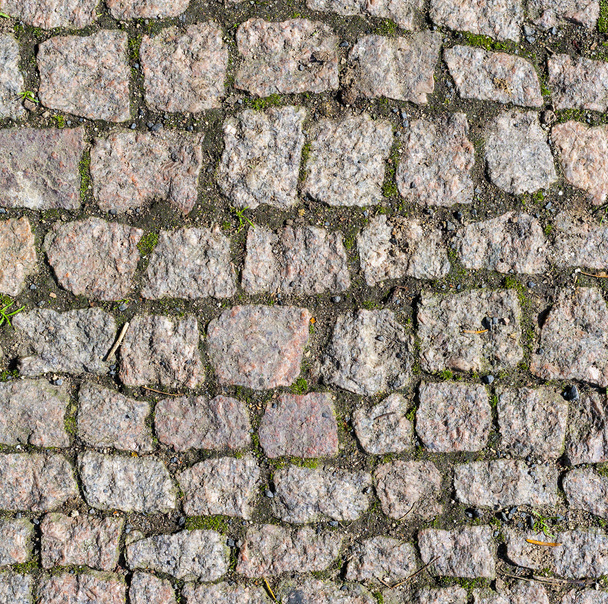 old cobble stone pattern at the street - Fotografie, Obrázek