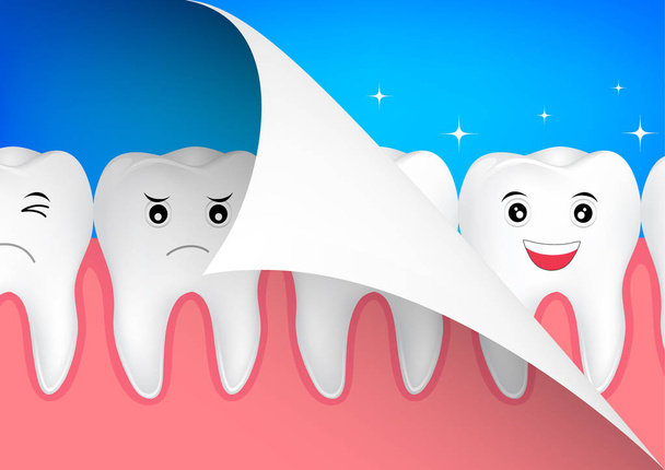 beauty and dental health concept. - Vector, Image