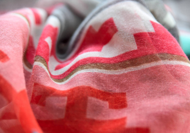 Wavy scarf, close-up shot - Photo, Image