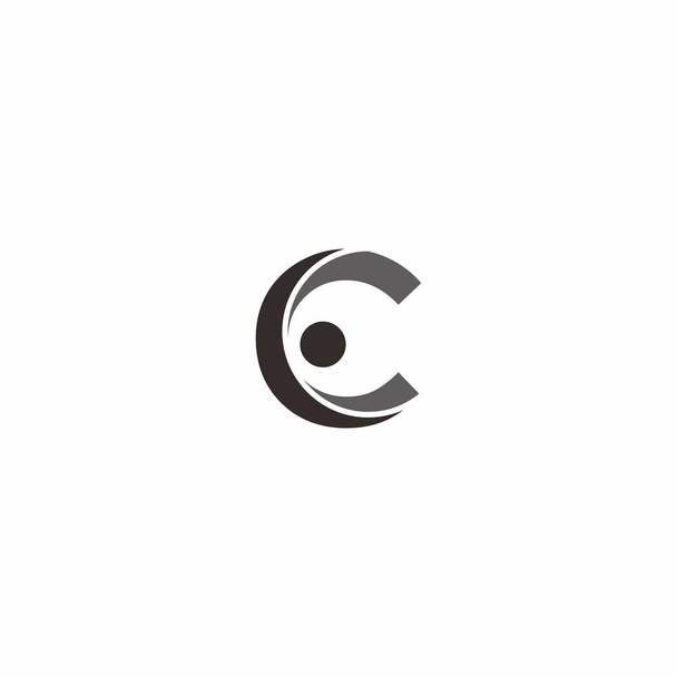  Γράμμα C άτομα λογότυπο - Διάνυσμα, εικόνα