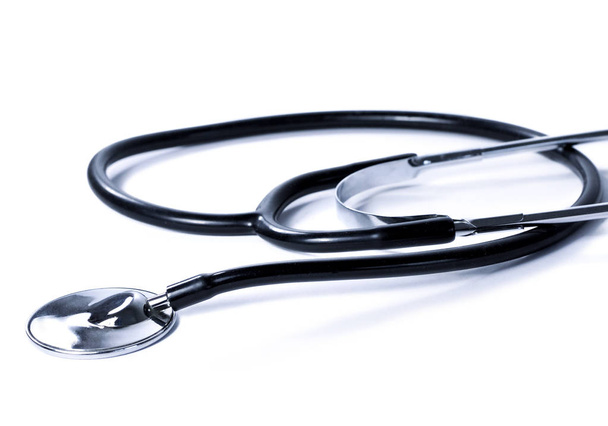 Medical stethoscope, medical equipment - Photo, Image