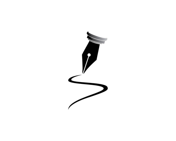Pírko pero vektorové Logo - Vektor, obrázek