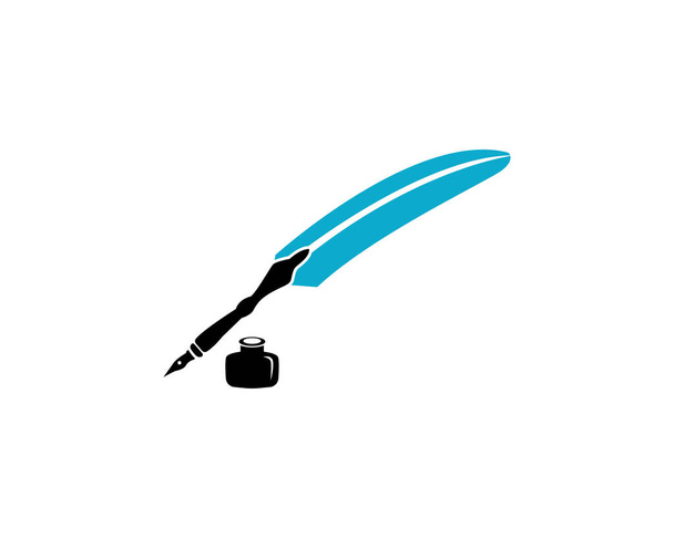 Pírko pero vektorové Logo - Vektor, obrázek