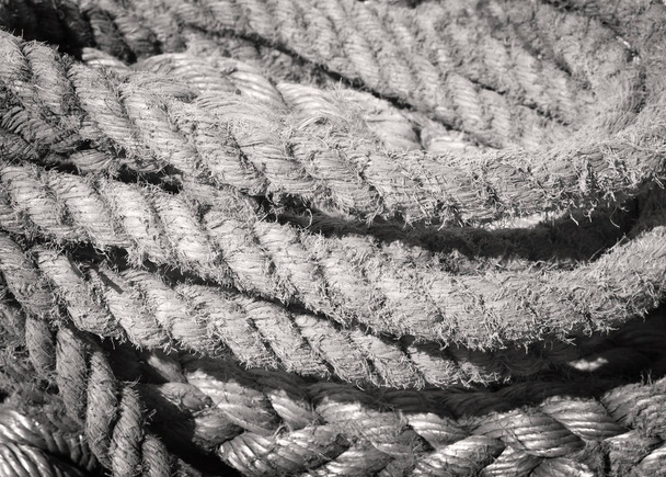 Vieux cordages, gros plan
 - Photo, image