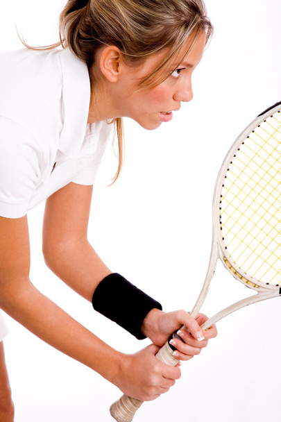 Jeune joueur de tennis sérieux
 - Photo, image