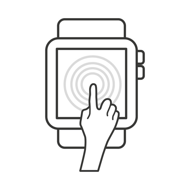 Smartwatch-Gadget isoliert Symbol - Vektor, Bild