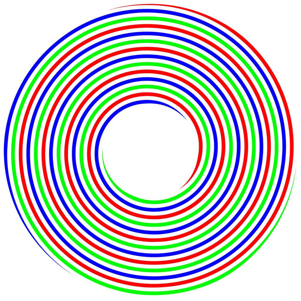 RGB spiral concept photo shoot - Vector, Image