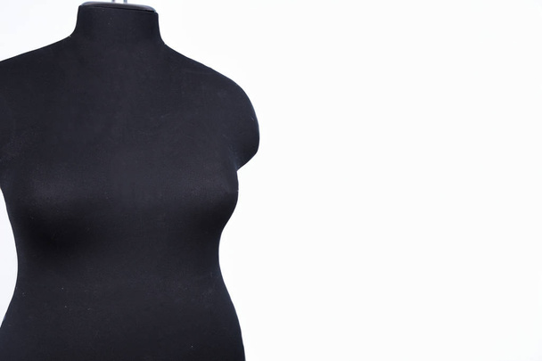 empty black mannequin isolated on white - Photo, Image